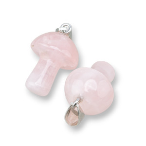 Mushroom, Rose quartz - pendant Mushroom, Rose quartz - pendant